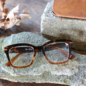 Lesebrille mokka mit Golddekor