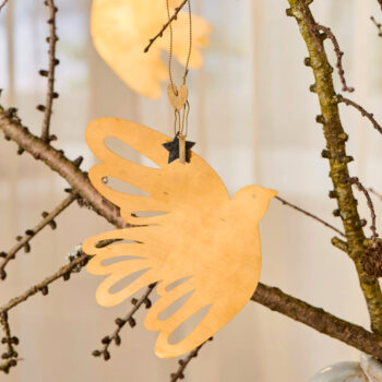 Anhänger Vogel Messing