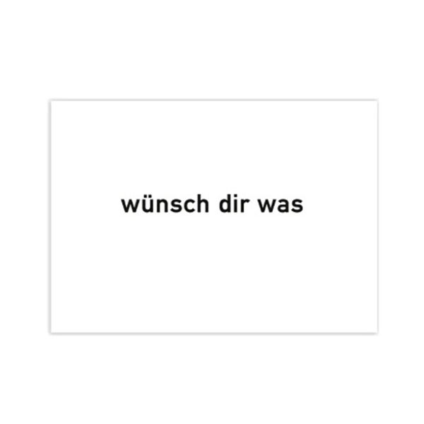 Karte wünsch dir was