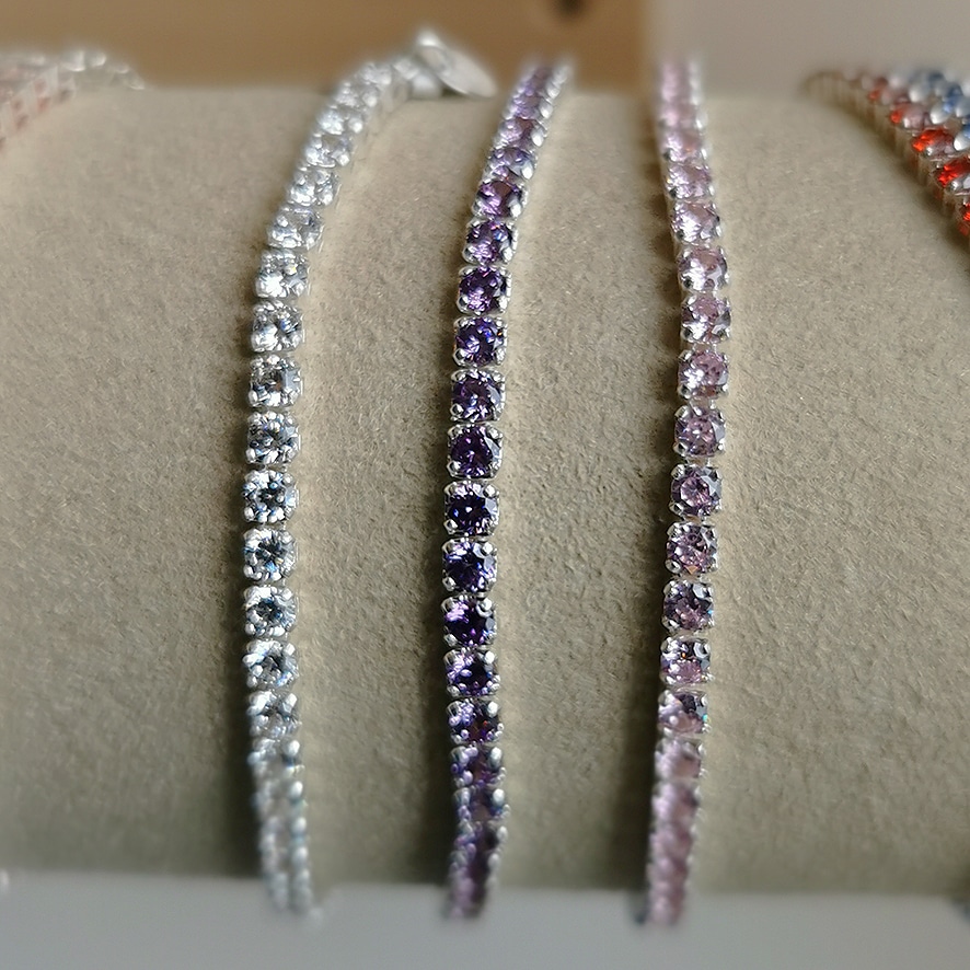 Armkette Zirkonia Silber