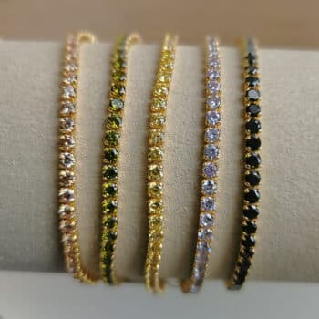 Armkette Zirkonia Gold