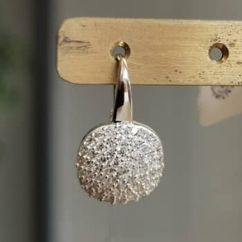 Ohranhänger Zirkonia-Steinchen Silber