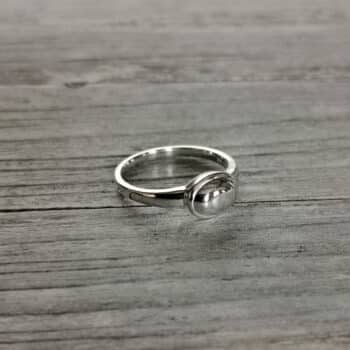 Ring oval Silber