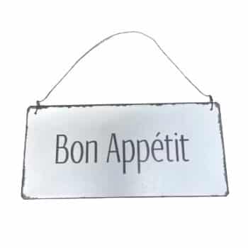 Metallschild Bon Appétit