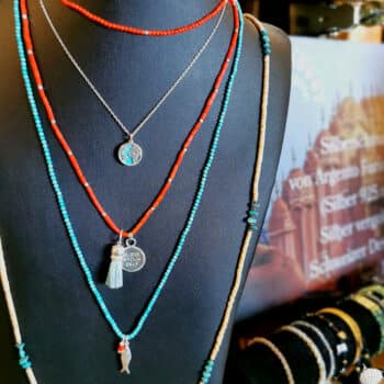 Kette Koralle Silber