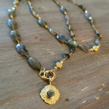 Kette Labradorit mit Anhänger