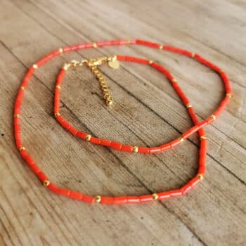 Kette Koralle Gold