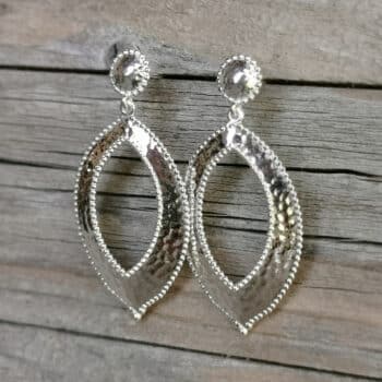 Ohranhänger Auge Silber gehämmert