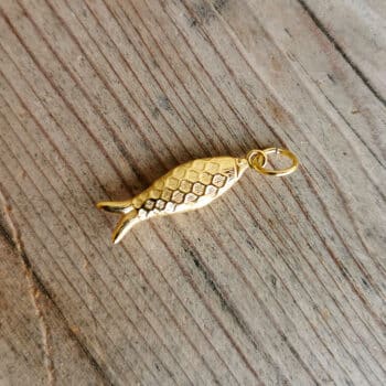 Halsanhänger Fisch Gold