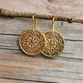 Ohranhänger Mandala Gold