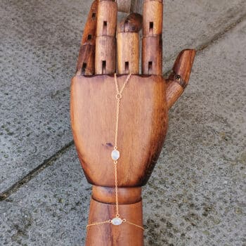 Ringarmband Mondstein Gold