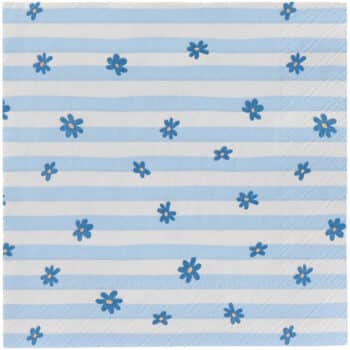 Servietten blaue Blumen