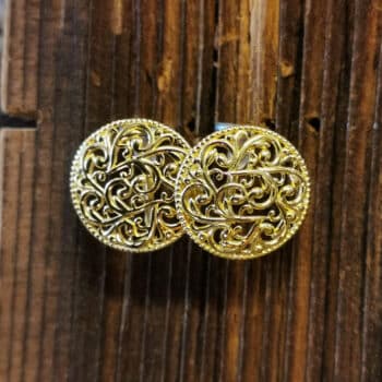 Ohranhänger filigran rund Gold