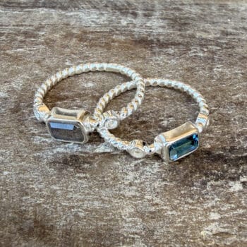 Ring Rechteck Silber