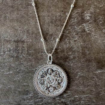 Kette Anhänger Symbole Silber